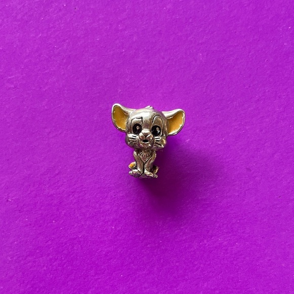 Pandora Simba Silver and Gold Charm - Picture 1 of 6